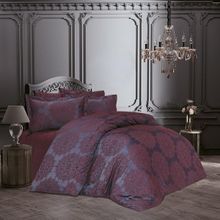Finezza 1194 200x220 cm 6 Parça Tiara Bambu Jakar Kumaş Bordo Çift Kişilik Nevresim Takımı