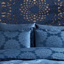 Finezza 60x80 cm Tiara Bambu Jakar Kumaş Indigo 2'li Oksford Yastık Kılıfı