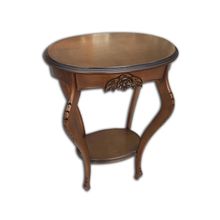 Fiskos Sehpa Oyma Model Parlak Kaplama MDF tabla Kayın ayak Parlak Ceviz 13711