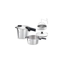 Fissler Vitaquick Premium Buhar Aparatlı 6 lt + 3.5 lt Düdüklü Tencere