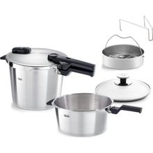 Fissler Vitaquick Premium Buhar Aparatlı 6 lt + 3.5 lt Düdüklü Tencere