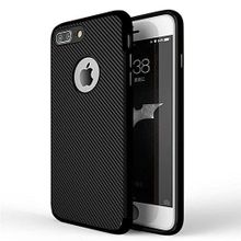 Fitcase iPhone 7-8 Plus Carbon Desen Siyah Arka Kapak