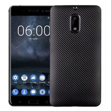 FitCase Nokia 6 Carbon Desen Siyah Arka Kapak