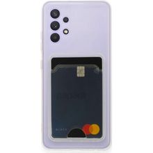 Fitcase Samsung Galaxy A33 5G Cardy Şeffaf Kartlık Cepli Kapak Kılıf