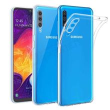 Fitcase Samsung Galaxy M30 M305 Toz Koruma Tıpalı Şeffaf Arka Kapak Kılıf