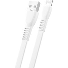 FitPlus Flat FS-401 2.4A 1 m Micro USB Data Şarj Kablosu