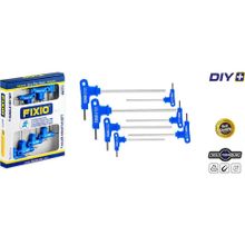 Fixio FH6107 7 Parça T Saplı 2 Uçlu Alyan Anahtar Takımı