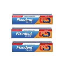 Fixodent JGF99 Plus 40 G Diş Protez 3'lü Paket Yapıştırıcı Krem