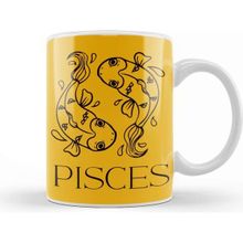 Fizello Cute Pisces Fish Zodiac Star Sign Symbol Kupa Bardak