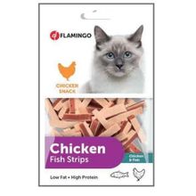 Flamingo Chicken Fish Strips Tavuk ve Balık Etli 85 GR Kedi Ödülü