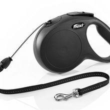 Flexi 235-102004 8 m Siyah New Classic İp Otomatik Köpek Gezdirme Tasması