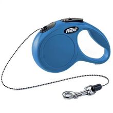 Flexi 3 m Mavi [XS] New Classic Otomatik İp Köpek Gezdirme Kayışı