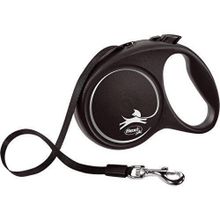 Flexi 5 m M Siyah Black Design Otomatik Şerit Köpek Gezdirme Kayışı