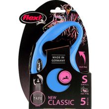 Flexi 5 m Mavi [S] New Classic Otomatik Şerit Köpek Gezdirme Kayışı