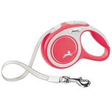 Flexi 5 m S Kırmızı New Comfort Otomatik Şerit Köpek Gezdirme Kayışı