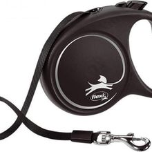 Flexi Black Design Siyah 5 m M Şerit Otomatik Köpek Gezdirme Tasması