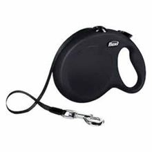 Flexi Kırmızı Small siyah 5 mt New Classic İp Otomatik Köpek Gezdirme Tasması