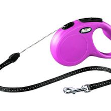Flexi New Classic 5 m Pembe İp Köpek Tasması