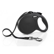Flexi New Classic Siyah L 5 mt Şerit Otomatik Köpek Tasması