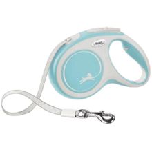 Flexi New Comfort 3 mt Açık Mavi XS Otomatik Şerit Köpek Gezdirme Kayışı