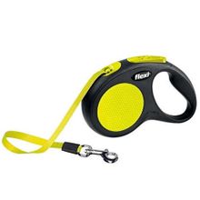 Flexi New Neon L 5M Şerit Sarı Tasma