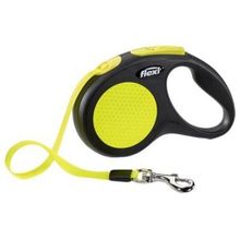 Flexi New Neon M 5M Şerit Sarı Tasma