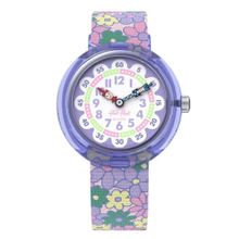 Flik Flak FBNP240 Mor Flower Fields Çocuk Kol Saati