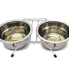 Flip KE-3271D Tel Ayaklı Çelik Mama Kabı