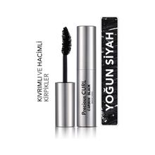 Flormar 002 Karbon Siyah Kıvırıcı ve Dolgunlaştırıcı Oval Fırçalı Precious Curl Maskara