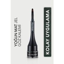 Flormar 004 Yeşil Özel Fırça Başlıklı Yoğun Pigmentli Mat Jel Eyeliner