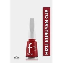 Flormar 04 Red Flag Quick Dry Hızlı Kuruyan 11 ml İnce Yapılı Parlak Bitişli Oje