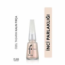 Flormar 308 Snow Glam New Pearly Yarı Transparan 11 ml Parlak Bitişli Sedefli Oje