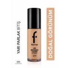 Flormar Invisible Cover Hd 30 ml 090 Golden Neutral Foundation