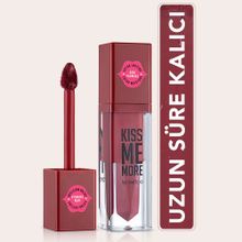 Flormar Kiss Me More Yoğun Nemlendirici Morumsu Bordo Likit Mat Ruj