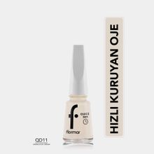 Flormar Quick Dry 011 Vanilla Ice Cream Hızlı Kuruyan Yoğun Pigmentli Oje
