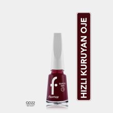 Flormar Quick Dry 022 Velvet Hızlı Kuruyan Yoğun Pigmentli Oje