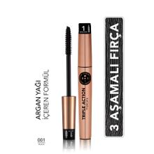 Flormar Triple Action Maskara Black 120 Maskara