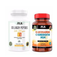 Flx Collagen Peptides Tip 1-3 Fish Collagen 180 Tablet + Glucosamine Chondroitin MSM Vitamin D 60 Tablet