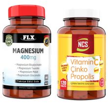 Flx Magnesium 400 mg 60 Tablet + Ncs Vitamin C Çinko Propolis 120 Tablet