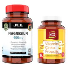 Flx Magnesium Complex 400 mg 60 Tablet + Ncs Vitamin C Çinko Propolis 60 Tablet