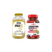 Flx Omega 3-6-9 180 Kapsül Balık Yağı + Coenzyme Q10 Karamuk 120 Tablet