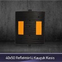 FM Trafik 40x50 Reflektörlü Kauçuk Kasis