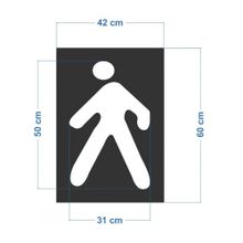 FM Trafik Adam Figürü Boya Şablonu