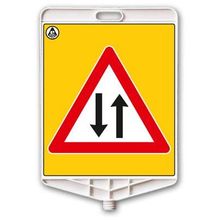 FM Trafik Çift Yönlü Yol Dikdörtgen Uyarı Levhası