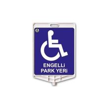 FM Trafik Engelli Park Yeri Dikdörtgen Uyarı Levhası