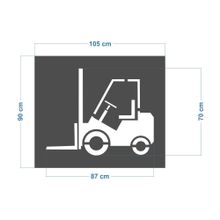 FM Trafik Forklift Boya Şablonu