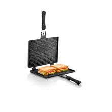 FMS D3001 Siyah Döküm Ocak Üstü El Tost Makinesi