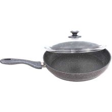 FMS Granit 28 cm Gri Basık Tencere