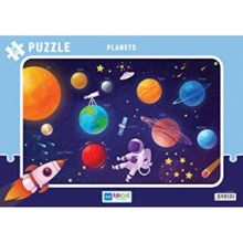 Focus Games BF391 Gezegenler 30 Parça Renkli Puzzle