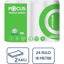 Focus Optimum Tuvalet Kağıdı 2 Katlı 24 Rulo - Beyaz